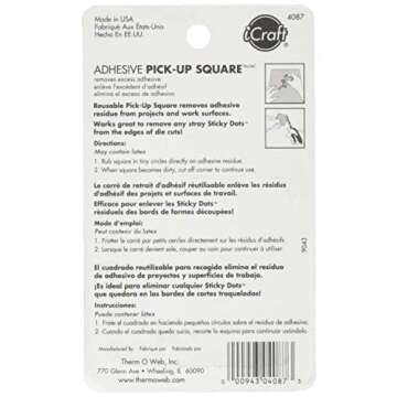 iCraft Adhesive Eraser and Pick-up Square, 2" x 2"