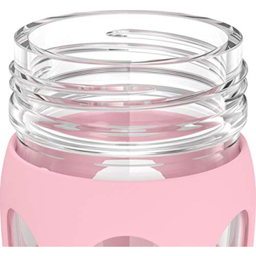 Lifefactory 16-Ounce Glass Water Bottle for Healthy Living