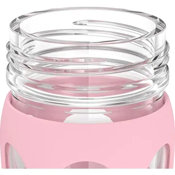 Lifefactory 16-Ounce Glass Water Bottle for Healthy Living