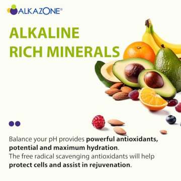 Alkazone Balance Your pH, Antioxidants Alkaline Mineral Drops, Single 1.25 Oz Pack, Portable, Yields 10 Gallons of alkaline, antioxidant Water, Unflavored, pH Balance, Hydration