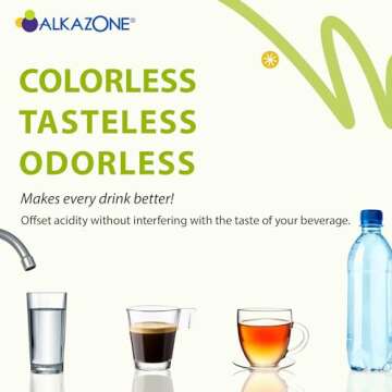 Alkazone Balance Your pH, Antioxidants Alkaline Mineral Drops, Single 1.25 Oz Pack, Portable, Yields 10 Gallons of alkaline, antioxidant Water, Unflavored, pH Balance, Hydration