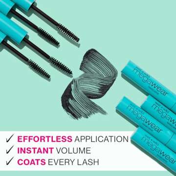 wet n wild Enhance and Define Megawear Mascara, Gentle Gel Volumizing Formula that Promotes Full & H...
