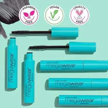 wet n wild Megawear Mascara - Gentle Gel Formula for Lush Lashes