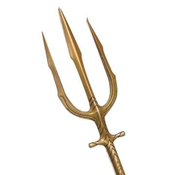 Aquaman Movie 3-Pronged Trident Costume Accessory for Ultimate Superhero Looks