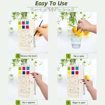 Creative Watercolor Painting Book for Kids Ages 3-5