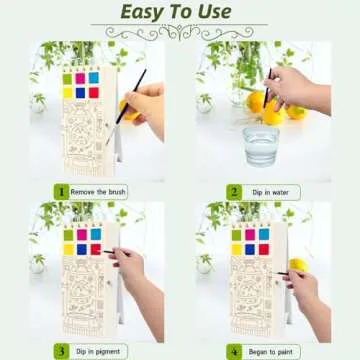 Creative Watercolor Painting Book for Kids Ages 3-5