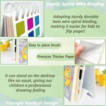 Creative Watercolor Painting Book for Kids Ages 3-5