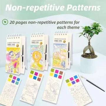 Creative Watercolor Painting Book for Kids Ages 3-5