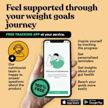 ColonBroom Premium Weight Management Supplement (Strawberry) - Colon Broom Psyllium Husk Fiber Powder Drink - Gluten Free, Non-GMO Colon Cleanse for Bloating Relief & Gut Health, 60 Servings