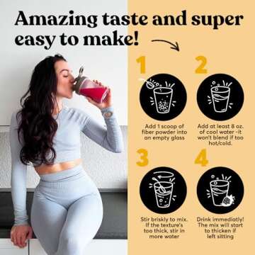 ColonBroom Premium Weight Management Supplement (Strawberry) - Colon Broom Psyllium Husk Fiber Powder Drink - Gluten Free, Non-GMO Colon Cleanse for Bloating Relief & Gut Health, 60 Servings