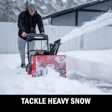 PowerSmart 24-Inch Gas Snow Blower with Electric Start