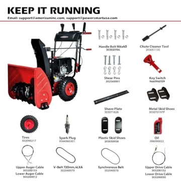 PowerSmart 24-Inch Gas Snow Blower with Electric Start