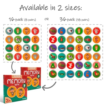 Montessori Wooden Matching Game for Toddlers 2-4 Years - Durable & Fun