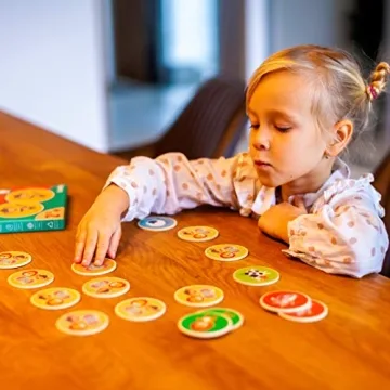 Montessori Wooden Matching Game for Toddlers 2-4 Years - Durable & Fun