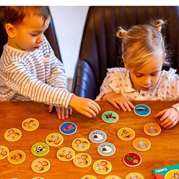 Montessori Wooden Matching Game for Toddlers 2-4 Years - Durable & Fun