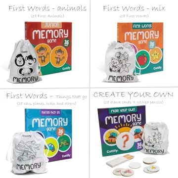 Montessori Wooden Matching Game for Toddlers 2-4 Years - Durable & Fun