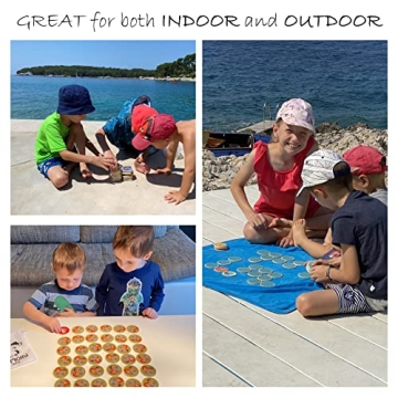 Montessori Wooden Matching Game for Toddlers 2-4 Years - Durable & Fun