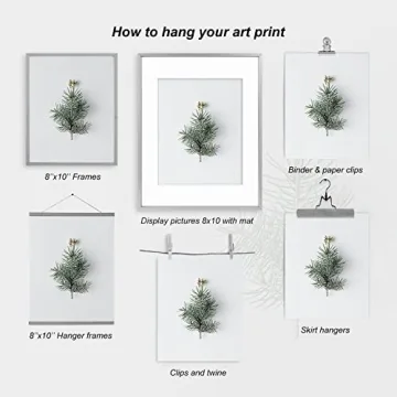 heilkee Modern Christmas Wall Art Prints(UNFRAMED 8x10in, 4 Piece, Paper, Minimalist, Bathroom, Bedroom, Living Room, Winter)