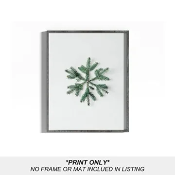 heilkee Modern Christmas Wall Art Prints(UNFRAMED 8x10in, 4 Piece, Paper, Minimalist, Bathroom, Bedroom, Living Room, Winter)