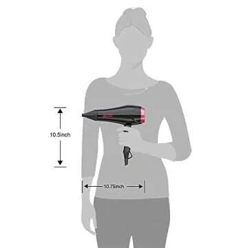 BERTA 1875W Professional Salon Hair Dryer with Attachments