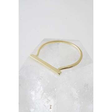 Honeycat Long Bar Ring - Elegant Minimalist Jewelry