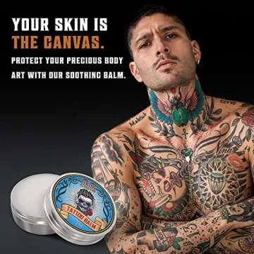 Viking Revolution Tattoo Care Balm for Before, During & Post Tattoo Safe, Natural Tattoo Aftercare Cream Moisturizing Lotion to Promote Skin Healing, Skin Moisturizer, (2oz,1 Pack)
