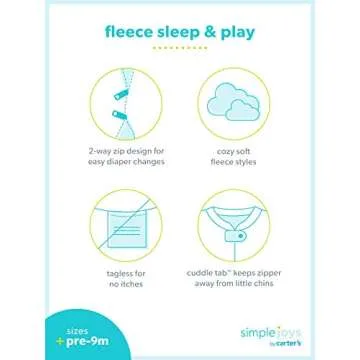 Simple Joys by Carter's 2-Pack Baby Fleece Sleepers