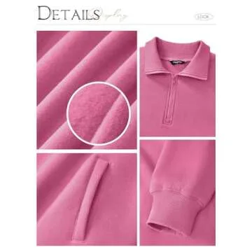 Stylish PRETTYGARDEN Womens Half Zip Sweatshirt for Fall