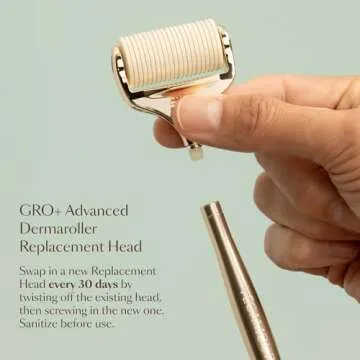 GRO+ Advanced Dermaroller Replacement Head for Scalp Care