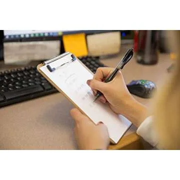 Mini Clipboard 6" x 9" (Set of 6) Memo Clipboard | Small Clipboards 6x9 with Low Profile Clip, Mini Clipboards 6x9, Little Clipboards Half Size | Office, Teacher, Classroom & Back to School Supplies