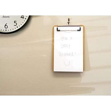 Mini Clipboard 6" x 9" (Set of 6) Memo Clipboard | Small Clipboards 6x9 with Low Profile Clip, Mini Clipboards 6x9, Little Clipboards Half Size | Office, Teacher, Classroom & Back to School Supplies