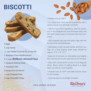 Wellbee's Almond Flour, Extra Fine, Gluten Free, Blanched, Low Carb, All Purpose, 2 lbs