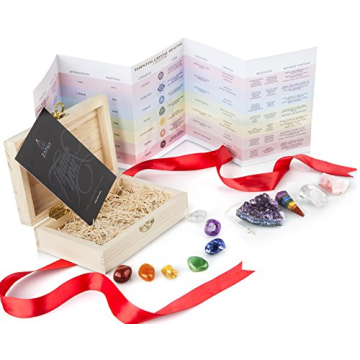 Healing Crystals Kit - Chakra Stones, Rose Quartz & More