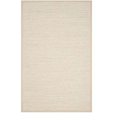 Natural Fiber Area Rug 5' x 8' for High Traffic Spaces