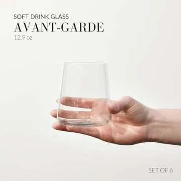 Krosno Crystalline Water Juice Glass Set 12.9 oz