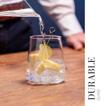 Krosno Crystalline Water Juice Glass Set 12.9 oz