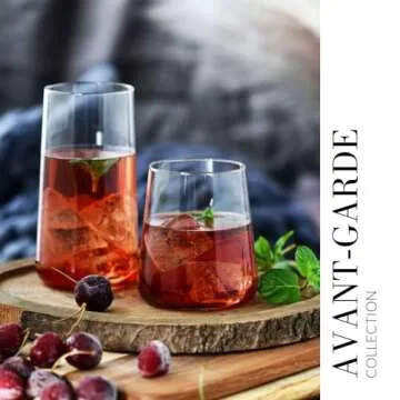 Krosno Crystalline Water Juice Glass Set 12.9 oz