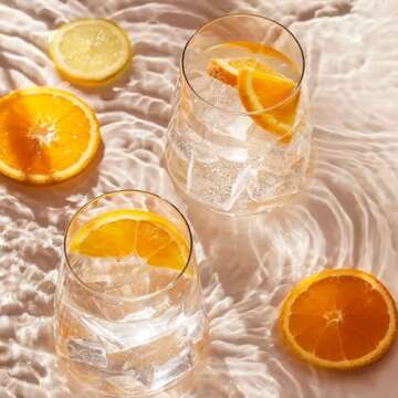 Krosno Crystalline Water Juice Glass Set 12.9 oz