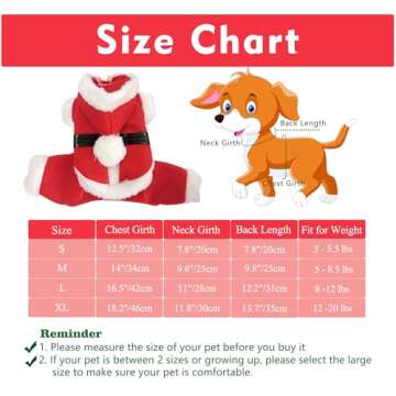 Pet Christmas Costumes Santa Dog Clothes for Small Dogs Boys Fall Winter Coats Puppy Kitty Hoodies