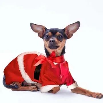 Pet Christmas Costumes Santa Dog Clothes for Small Dogs Boys Fall Winter Coats Puppy Kitty Hoodies