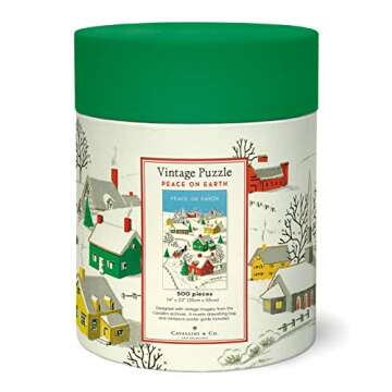 Cavallini, 500-Piece Puzzle, Peace on Earth
