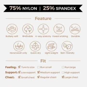 Aoxjox Women's Workout Bandeau Sports Bras Training Fitness Running Yoga Crop Tank Top (White, Medium)