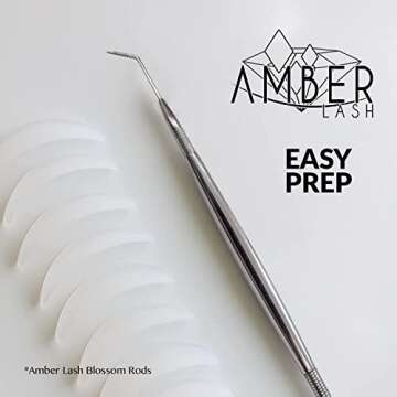 Amber Lash Eyelash Lift Perm Tool Eyelash Separator Stainless Steel Lash Lift Tool with Separation Comb Stick for Eyelash Extensions Supplies (Perm Rake)