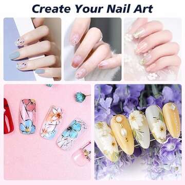 Subay French Nail Stamper, Nail Stamper Kit - 2pcs Nail Art Stamper, Nail Scraper, 2pcs Nail Stamping Plate, 4pcs Replaceable Silicone Jelly Heads for Gel Manicure Home Salon Nail Art DIY