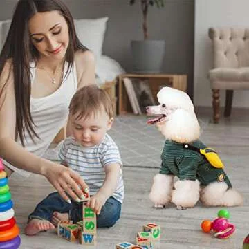 Cute Breathable Puppy Onesies with Detachable Bag for Pets