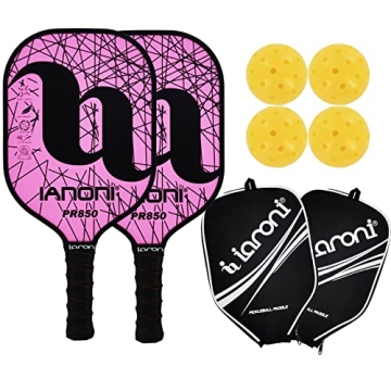 Premium IANONI Pickleball Paddles Set - Lightweight & Stylish