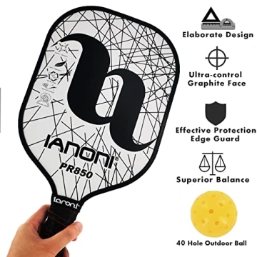 Premium IANONI Pickleball Paddles Set - Lightweight & Stylish