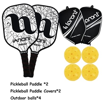 Premium IANONI Pickleball Paddles Set - Lightweight & Stylish