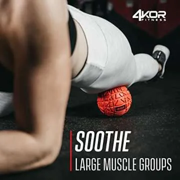 4KOR Massage Balls for Physical Therapy - Trigger Point Balls - Muscle Relief for Back, Neck, Shoulder, Foot Pain - Fitness Massage Balls - Mobility Balls for Deep Tissue Myofascial Release