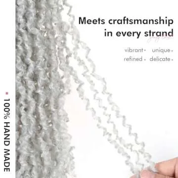 Toyotress Yanky Twist Crochet Hair - 14 Inch 8 Packs (30 Strands/Pcs) Fluffy Spring Mini Twist Short Bob Passion Twist, Silver Pre-Looped Crochet Braids Braiding Hair (14 Inch, Silver-8P)